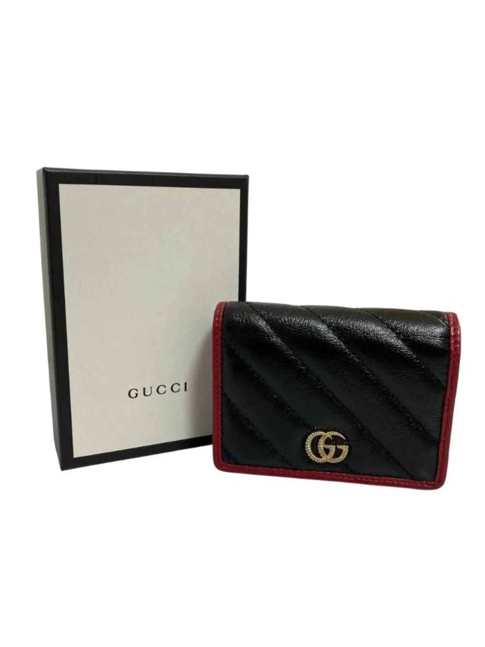 Gucci GG Marmont Quilted Compact Wallet Black - Picture 12 of 13